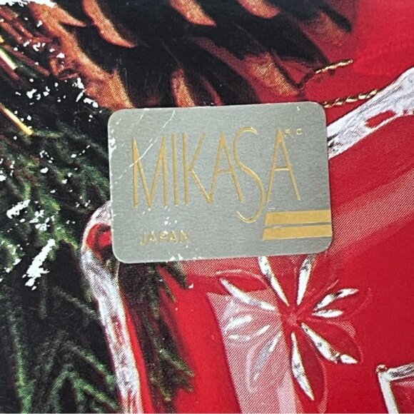 NIB Mikasa Yuletide Tree Clear Small Candy Sweets Dish Plates Set of 3 - Picture 6 of 10